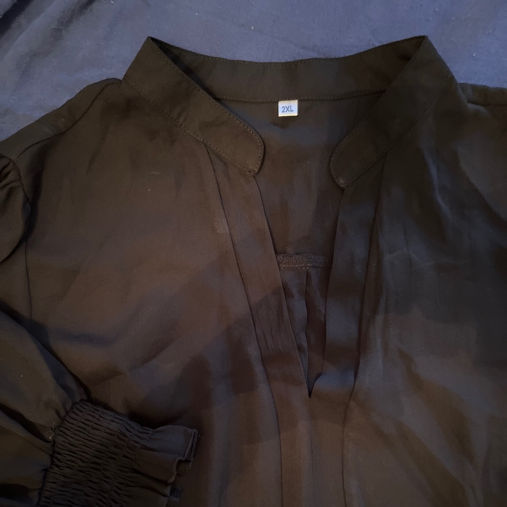 Lightweight black blouse